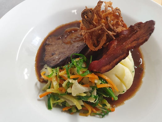 Liver and crispy bacon