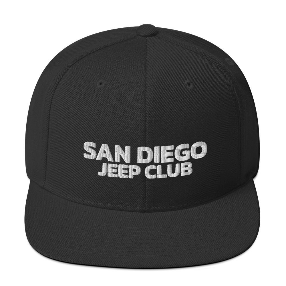 SDJC Black hat white logo