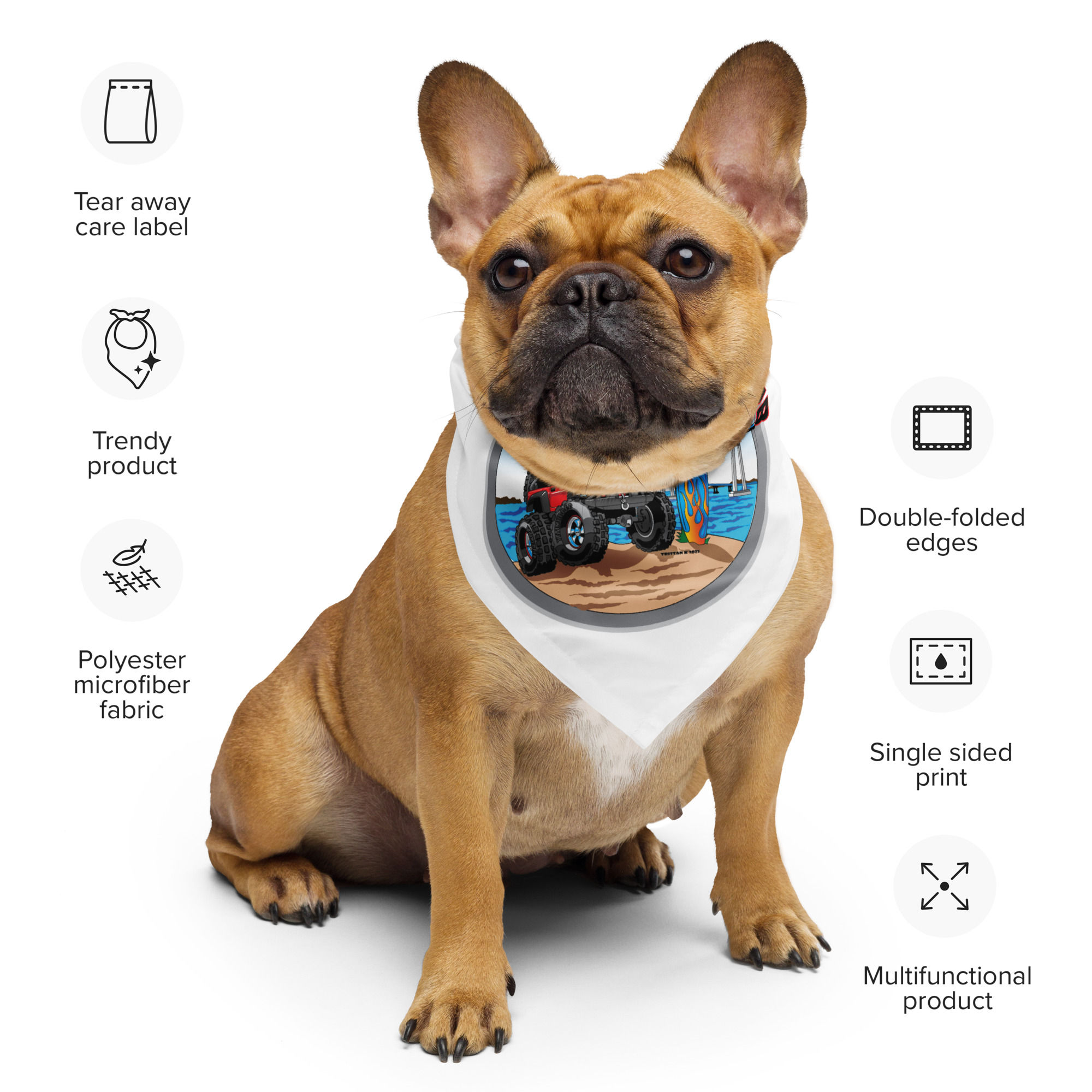 All-over print bandana