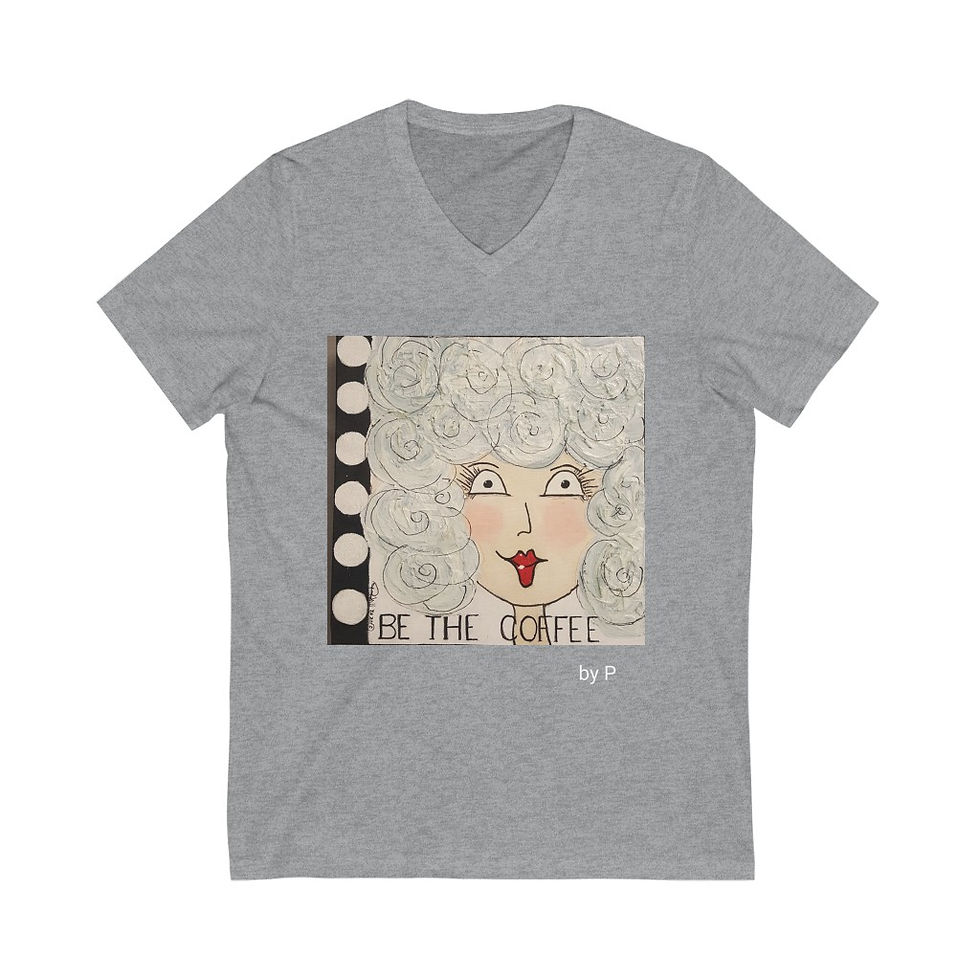 Thumbnail: Unisex Jersey Short Sleeve V-Neck Tee