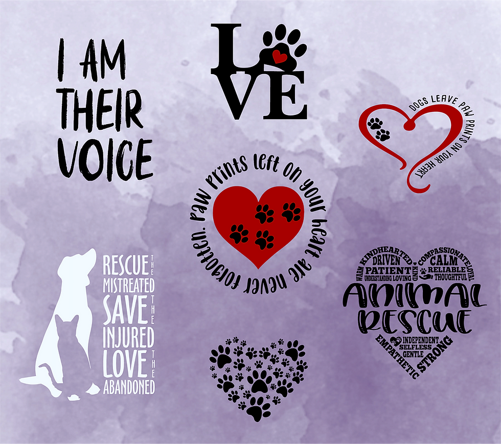 20oz I'm their voice, Rescue, double insulated, straw