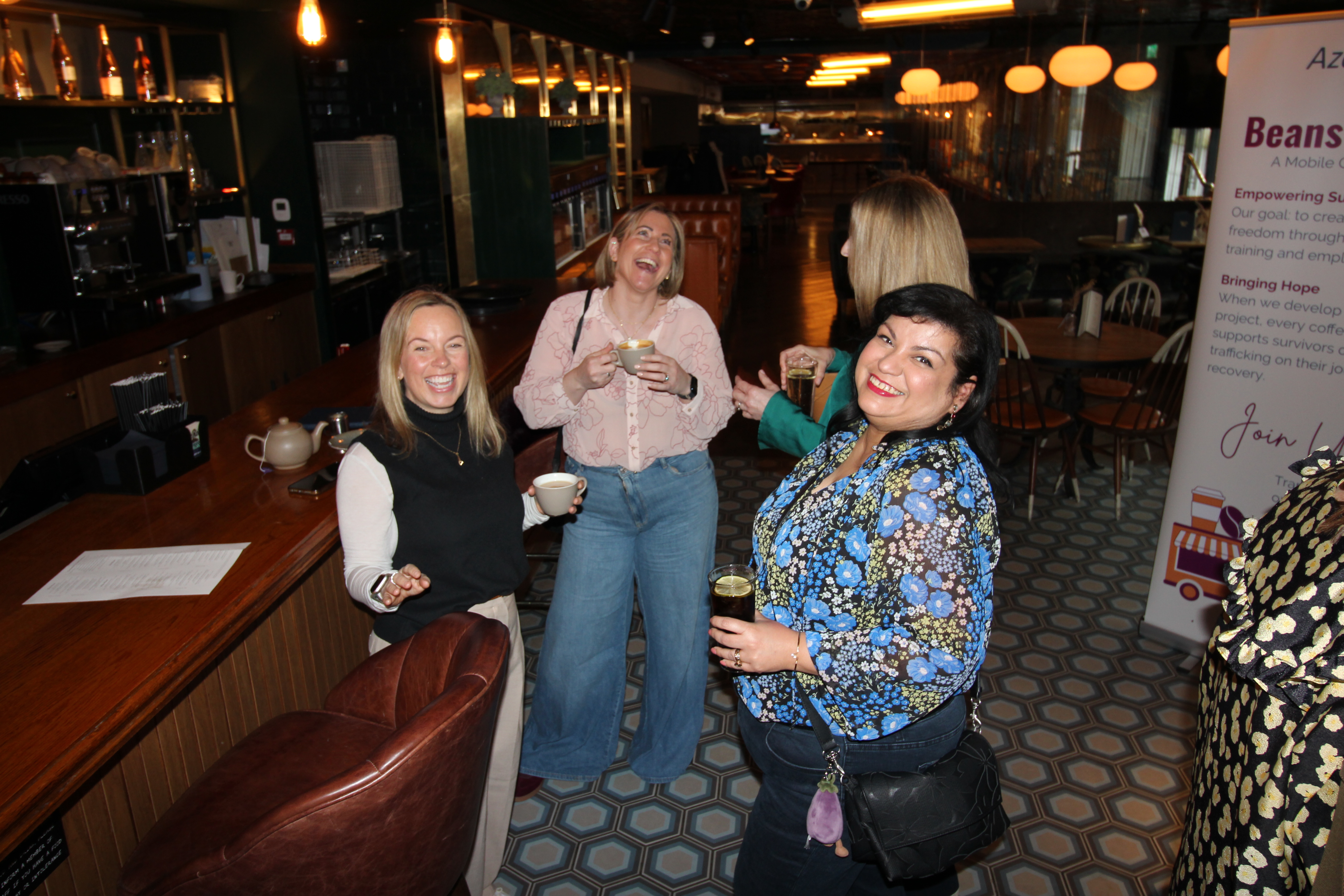 Female entrepreneurs supporting Level Up Ladies charity event