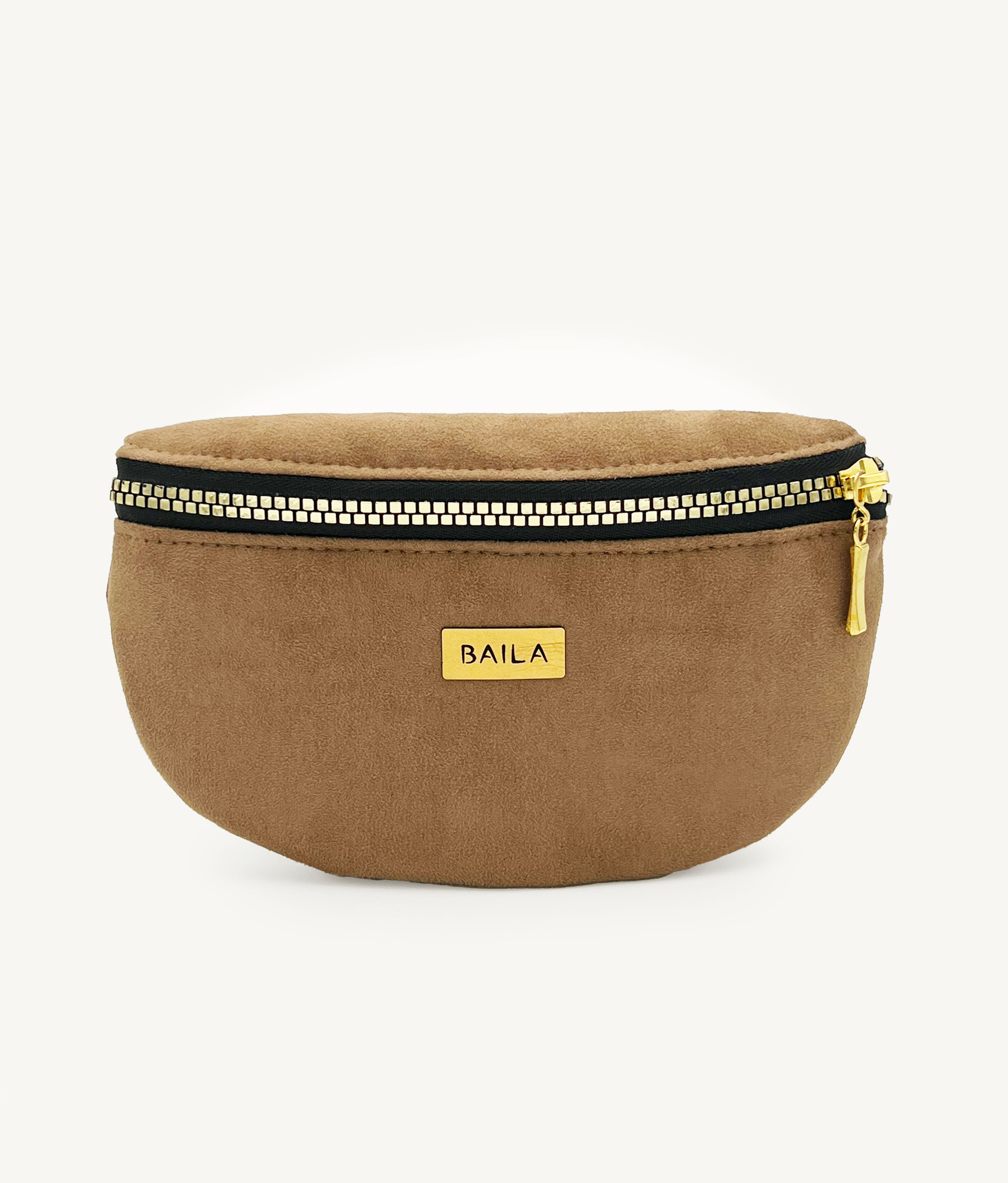 Tanztasche Karamelbraun Wildlederoptik