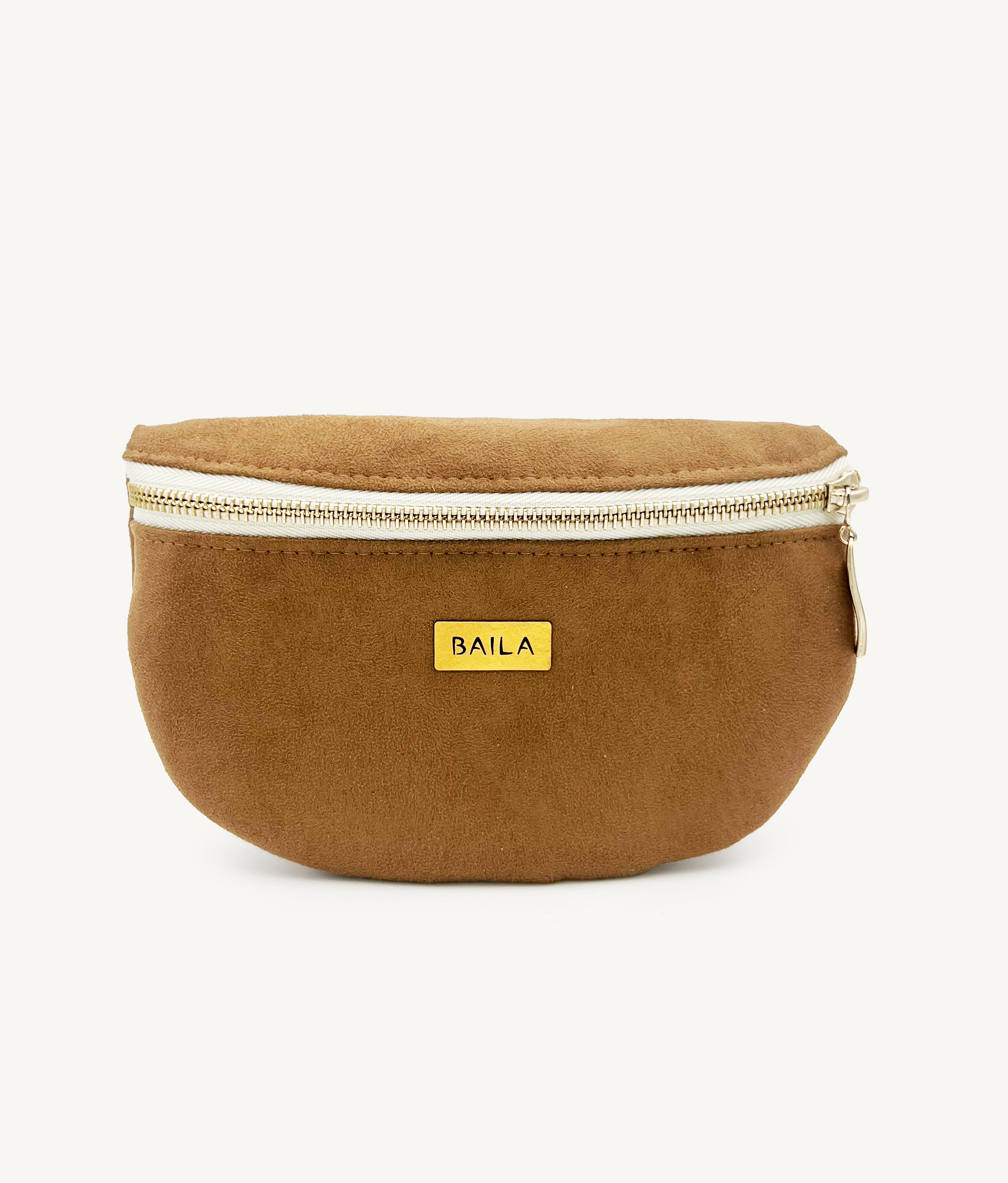 Tanztasche Karamelbraun Wildlederoptik