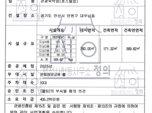 호스텔 사업계획 승인, 처음부터 끝까지 정확한 전략이 필요합니다.이번에 승인받은 안산시 단원구 대부남동 소재 호스텔 사업은 많은 민원과 불확실성, 서류 미비로 인해 수개월째 답보 상태에 있었던 프로젝트였습니다. 하지만, 행정사합동사무소 정의의 철저한 검토와 인허가 전략 수립을 통해 단기간 내 정식 사업계획 승인을 받아냈습니다.