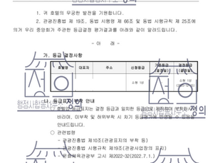 호텔업 등급신청(성급) 대행 2건 동시 완료호텔등급까지도 행정사합동사무소 정의가 전문입니다