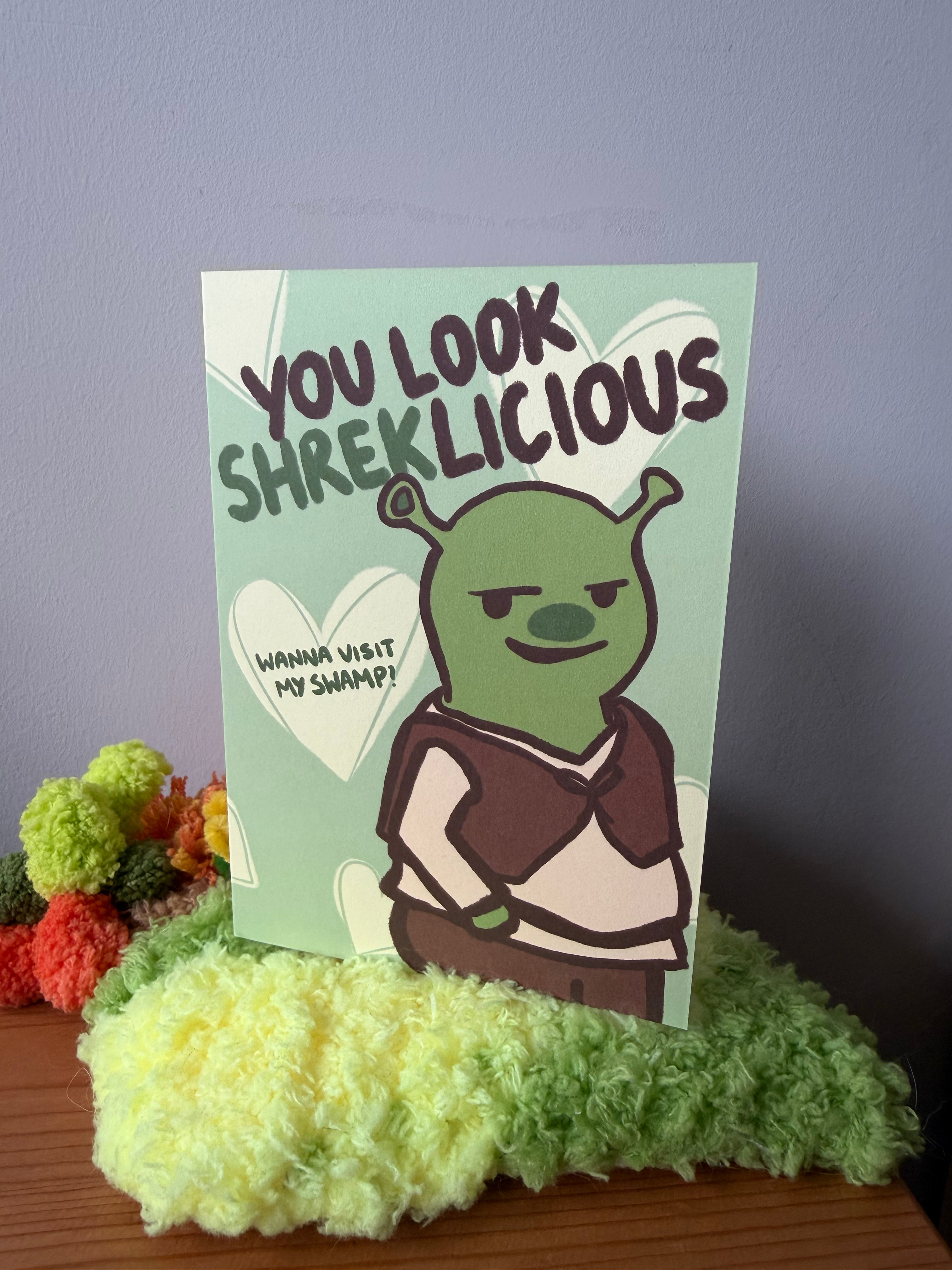 Shreklicious fold card