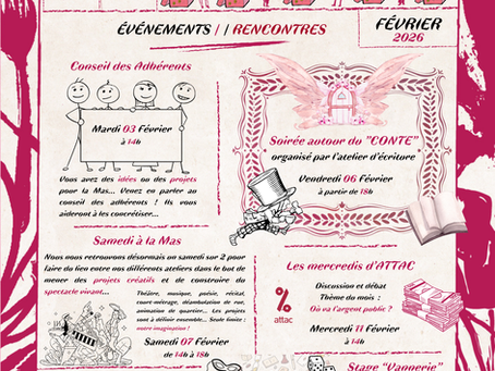 Planning des Événements - Février 2026