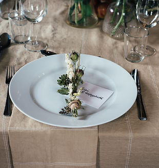 Décorée Table des événements