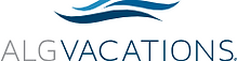 ALG Vacations logo: blue waves and text