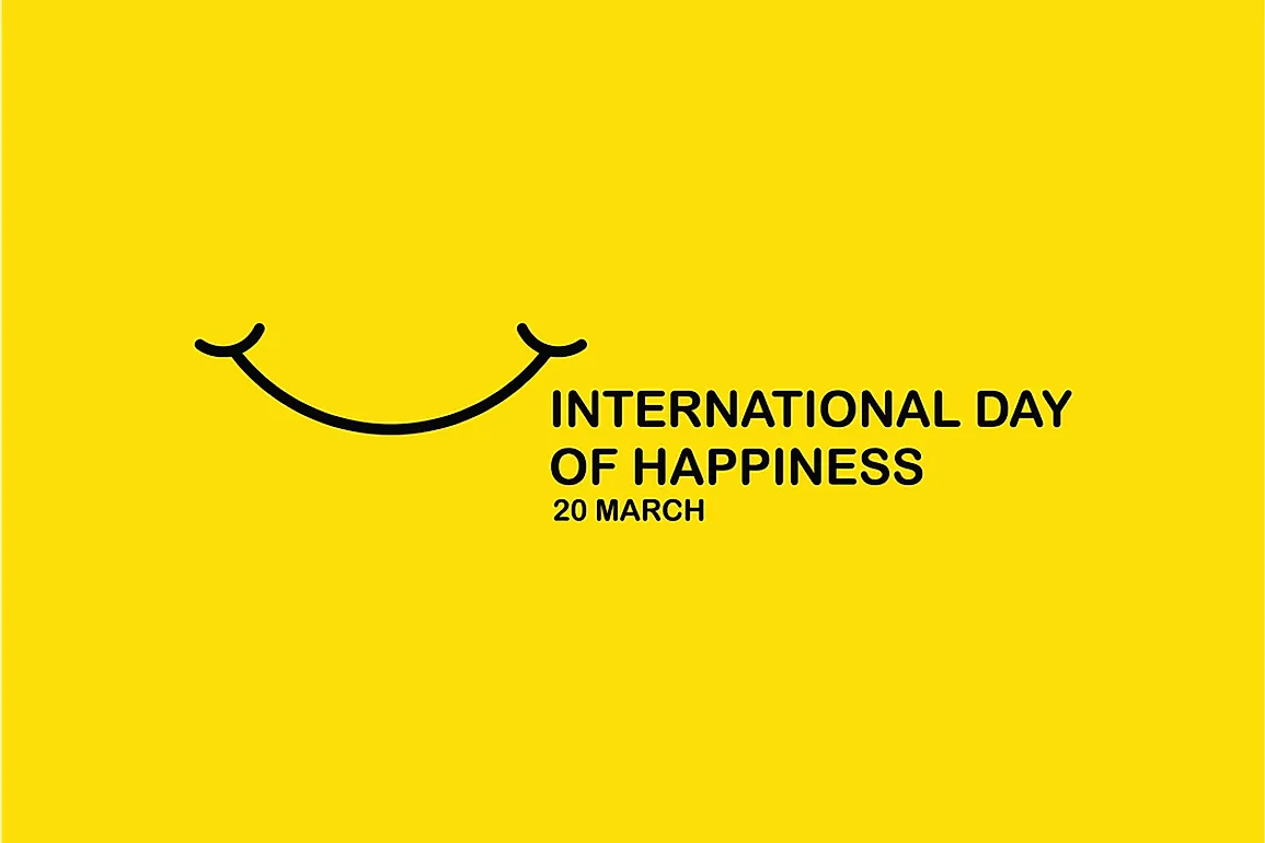 the  art of happiness. Did you know that there's an international day of happiness?