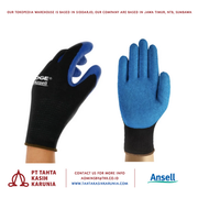 Ansell Edge 48-305 Sarung Tangan Kerja Multipurpose - Crinkle Gloves - 8