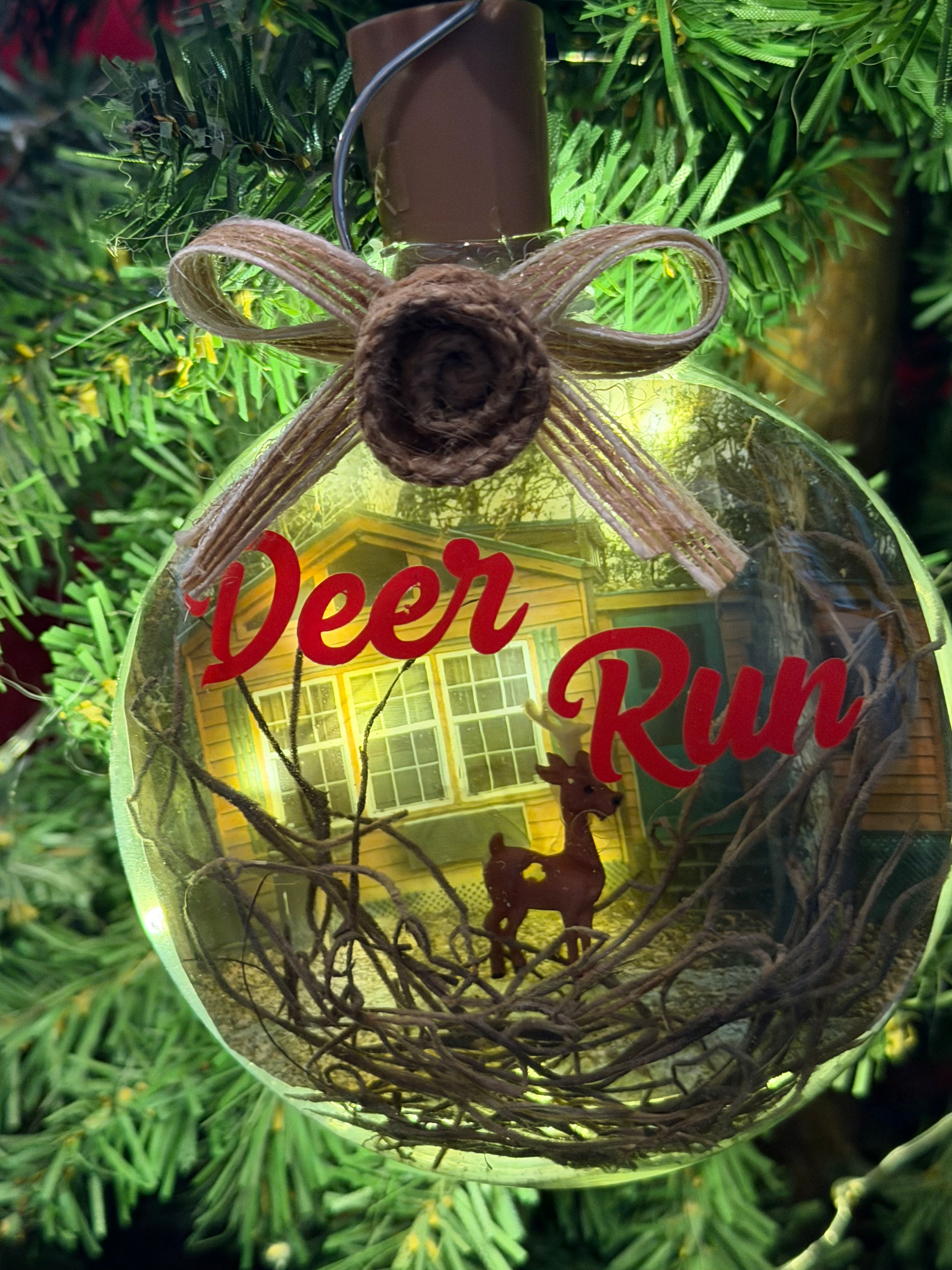 Deer Run Ornament 
