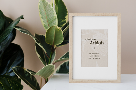 logo avec baseline de la clinique arigah