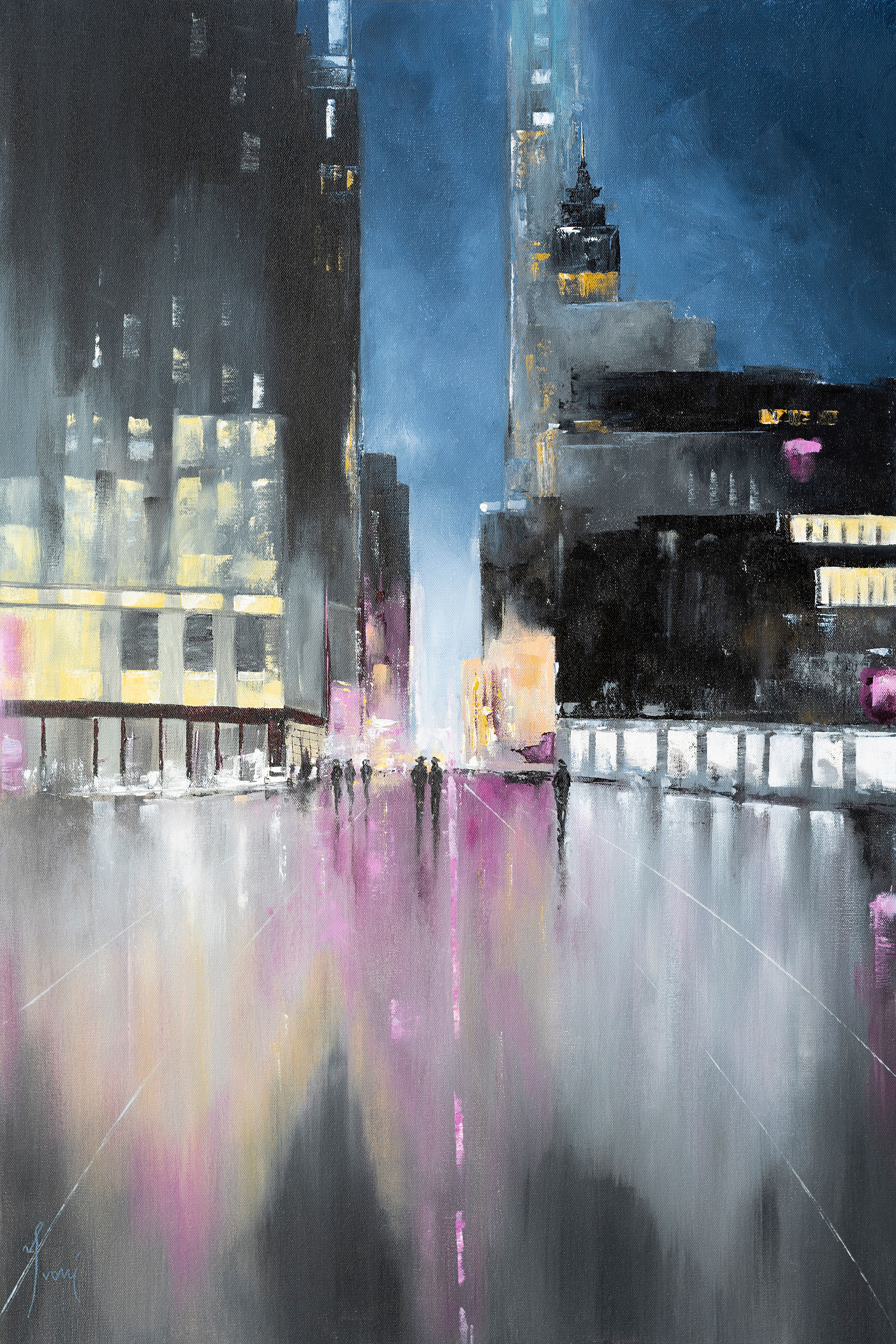 "42nd Street" Hand Painted Original