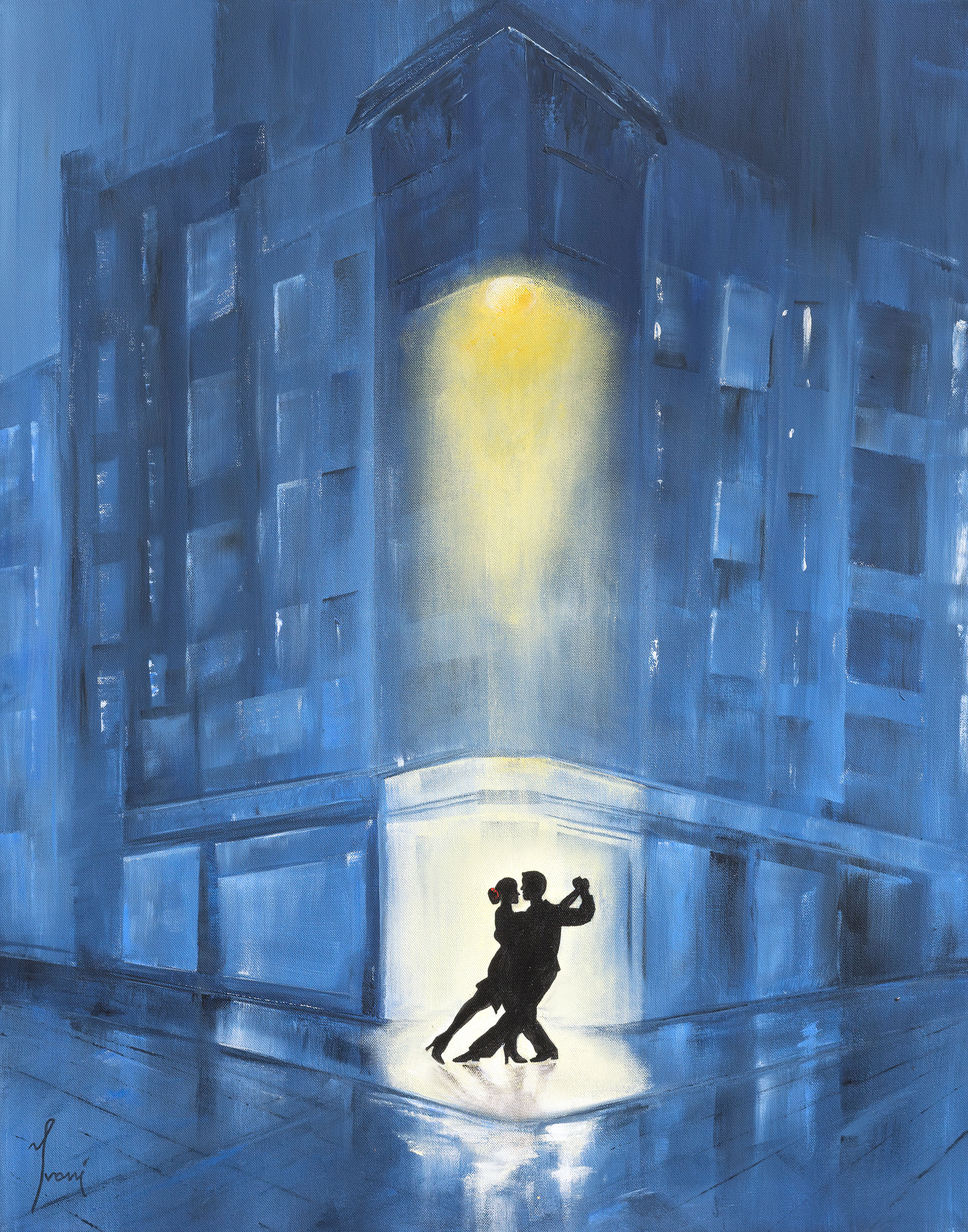 "The Blues" Giclee Lithographic Print on Canvas