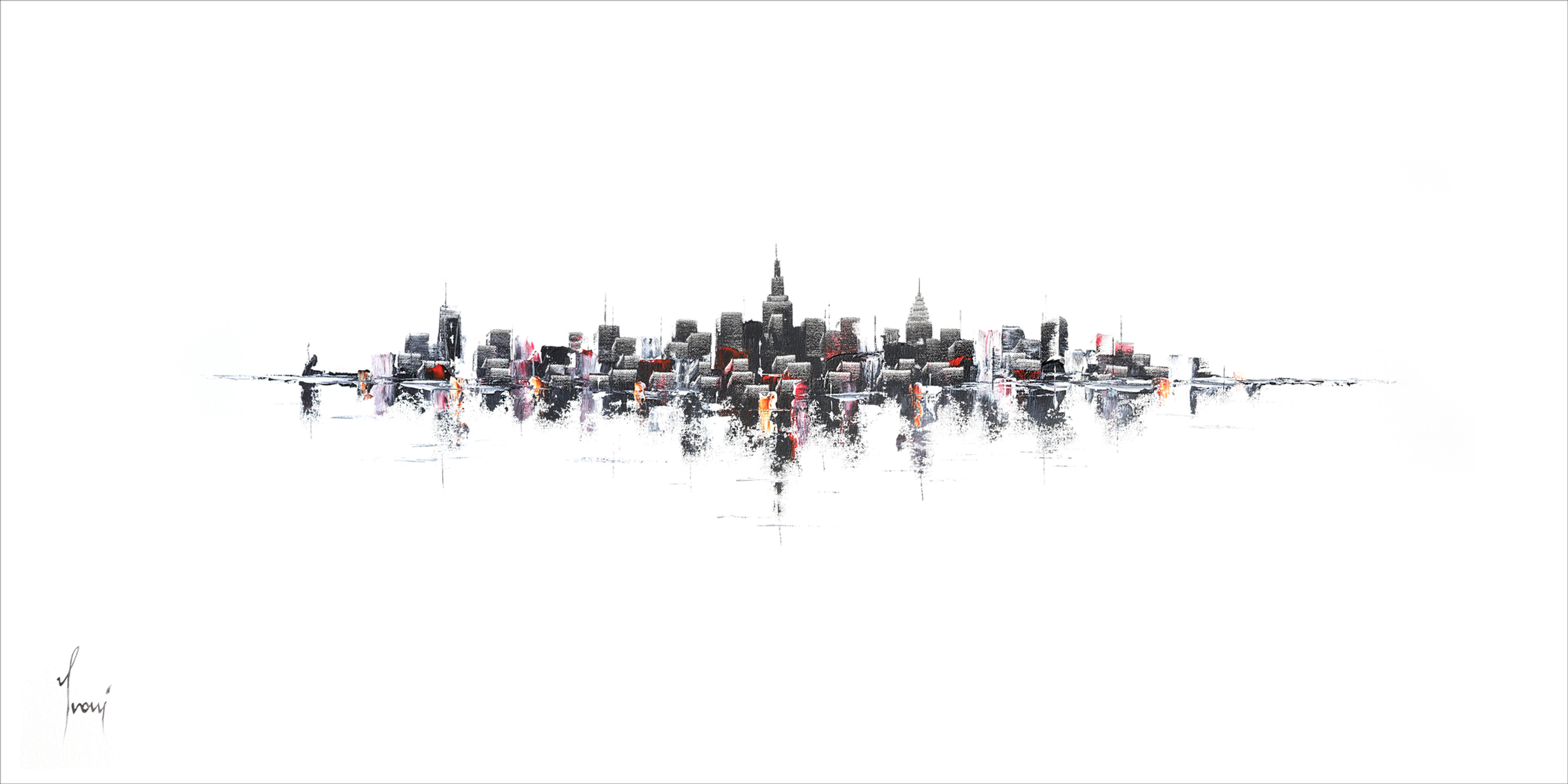 "NYC Skyline - Classic" Giclee Print on Canvas