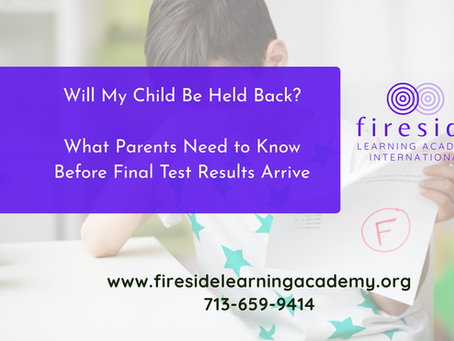 Child holding a school paper marked ‘Failed,’ looking worried at a desk. Image represents the anxiety students feel around standardized testing and being held back a grade.