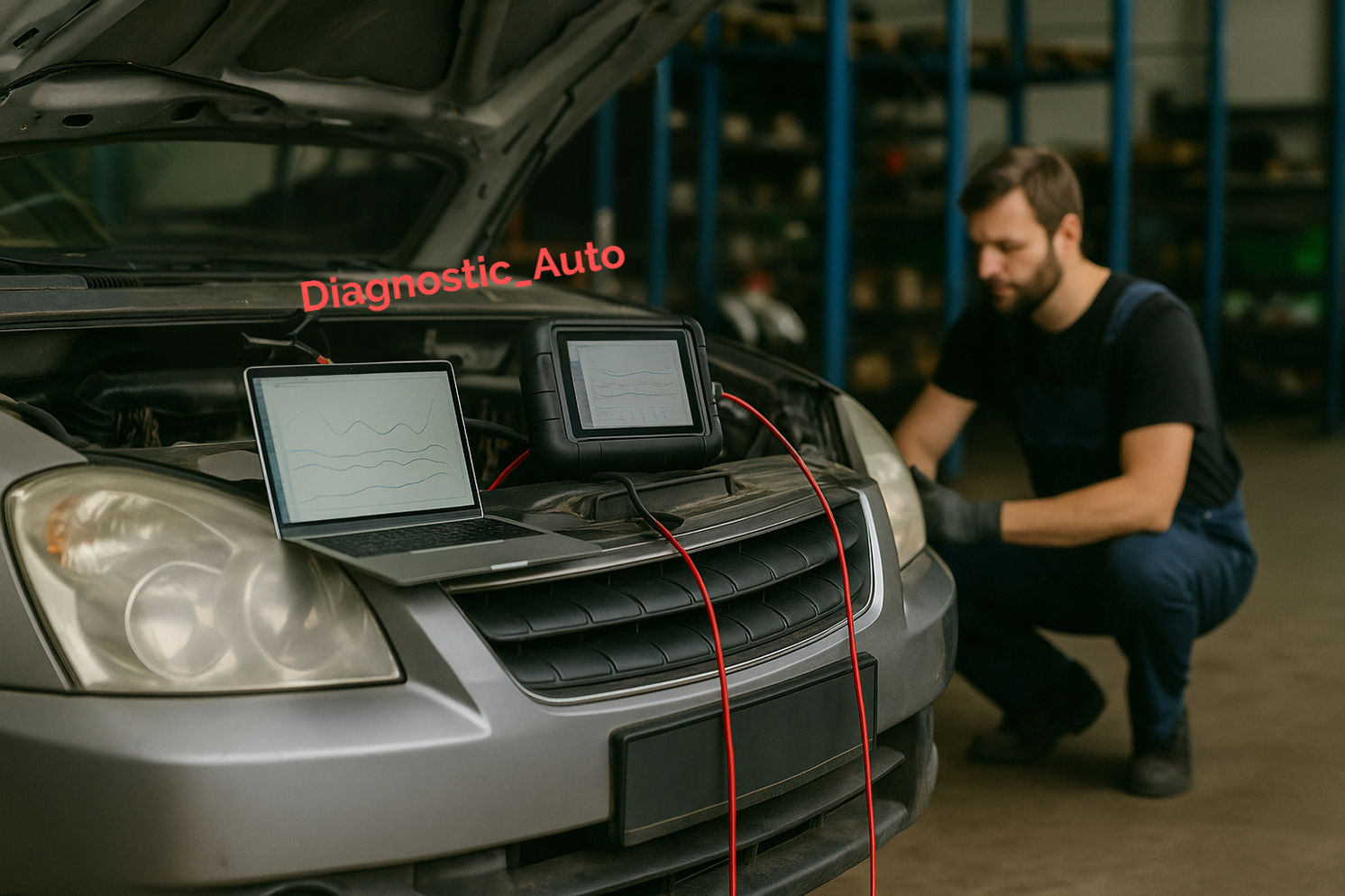 Valise de diagnostic auto multimarque Top-Diag avec PC portable pour garage