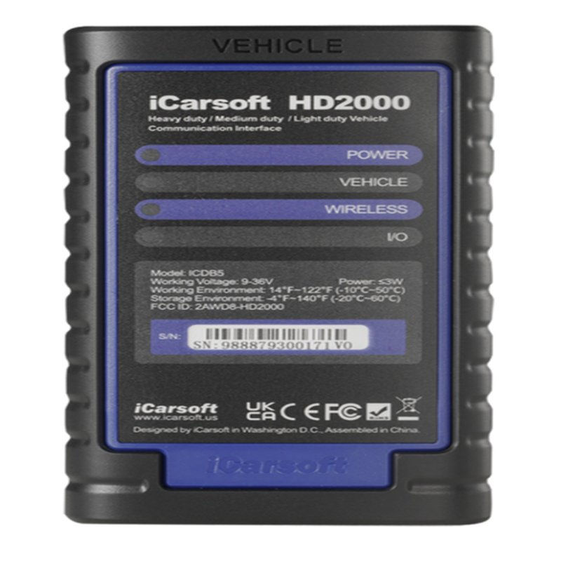 Miniature : iCarsoft Unité de Diagnostic Boîtier Noir