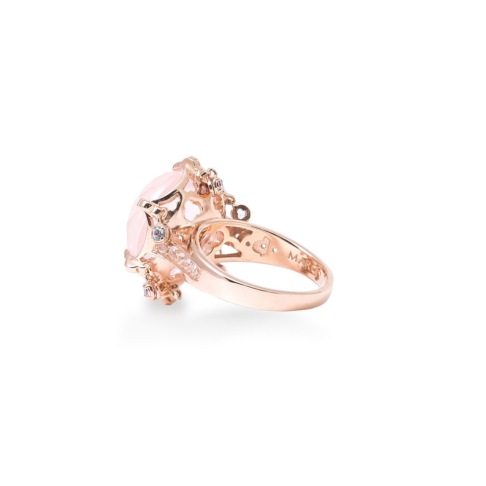 Thumbnail: Daydream ring with Rose Quartz