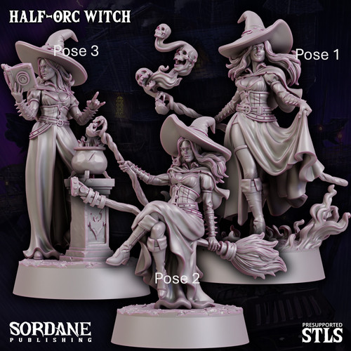 25MM Half Orc Witch | Guild K9