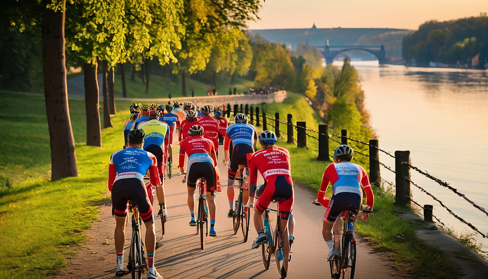 Charitativní cyklistický závod podél Vltavy