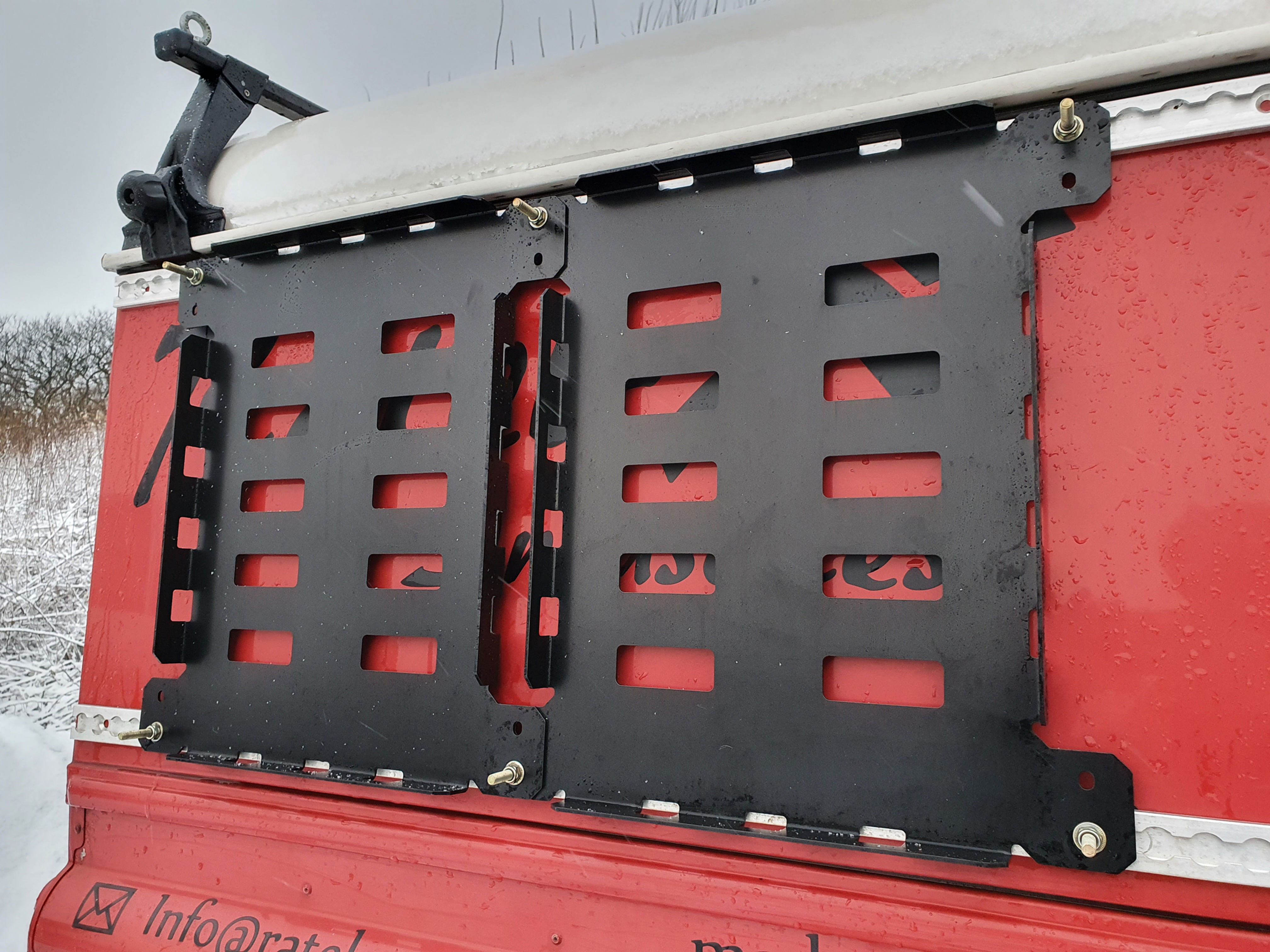 Jerry Can Cargo Mount Plate Jeep 4x4 campervan fuel and water storage so