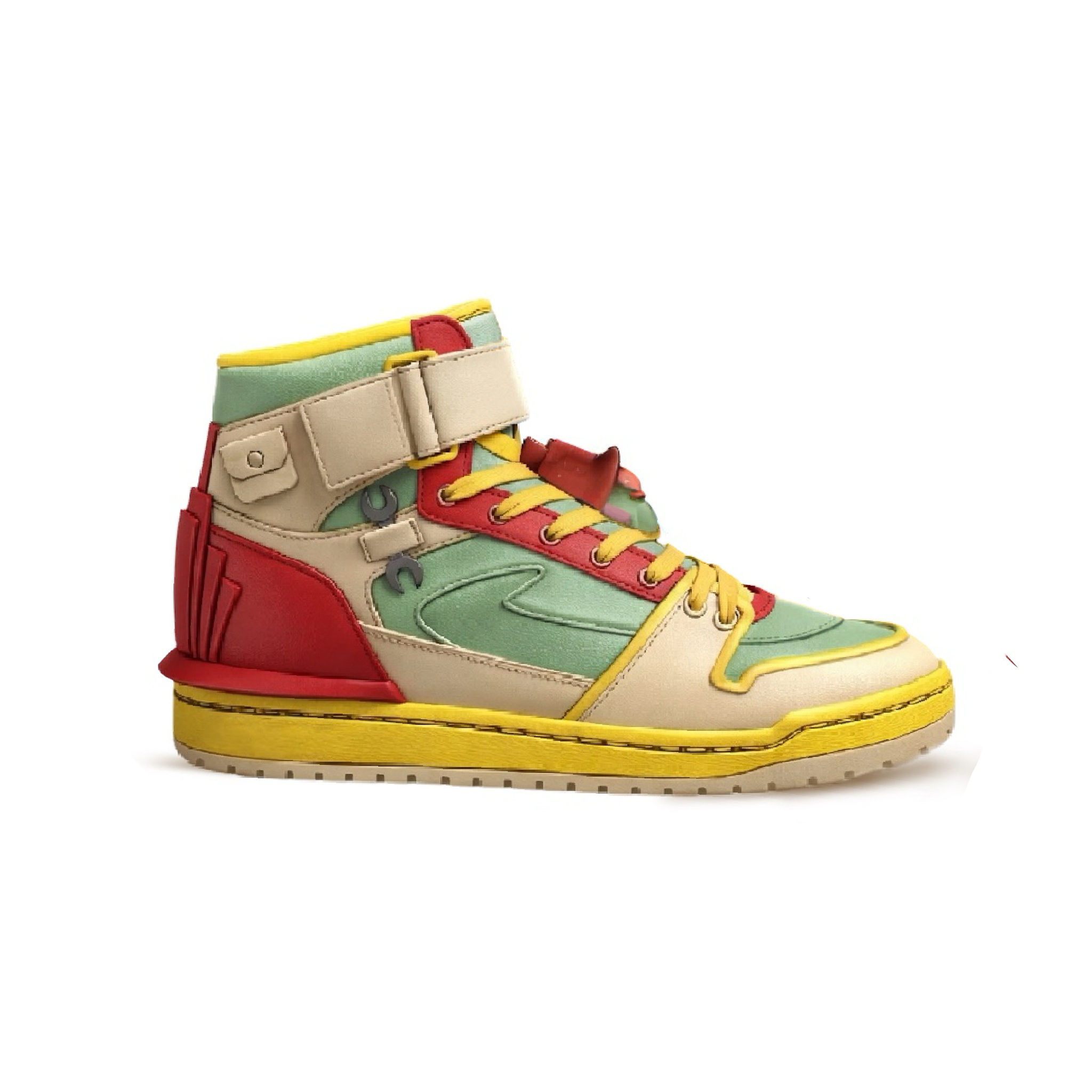 Fraggle Rock • Doozer • Long Horn High-Top Sneakers