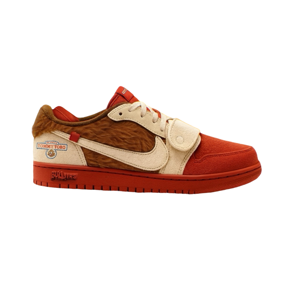 Children's Story Teller - Modified Off White SB Dunk Lows