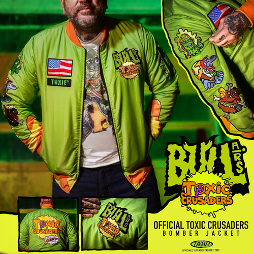 Toxic Crusaders™ - Deluxe Toxie Bomber Jacket | Bull Airs