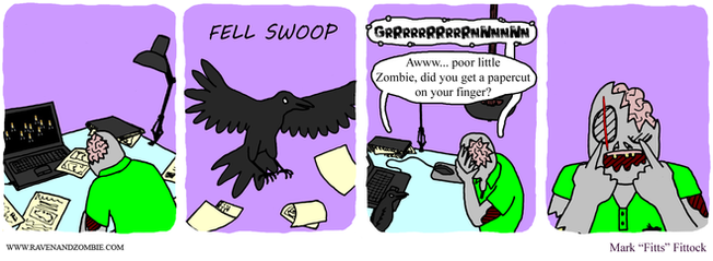In one fell swoop