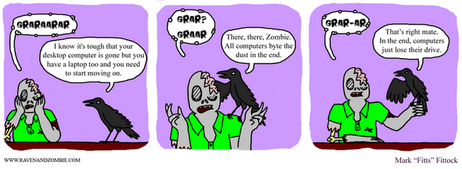 The three stages of Zombie grief