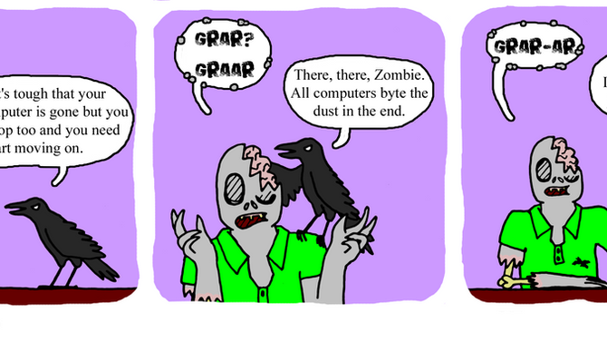 The three stages of Zombie grief