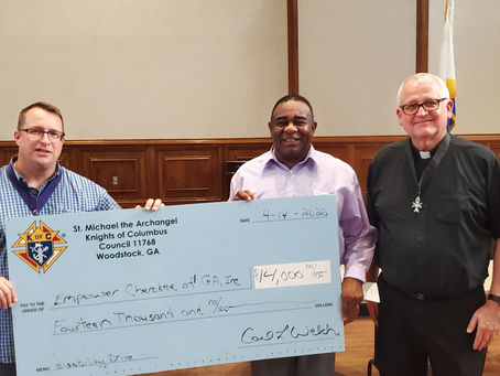 THANK YOU KNIGHTS OF COLUMBUS!