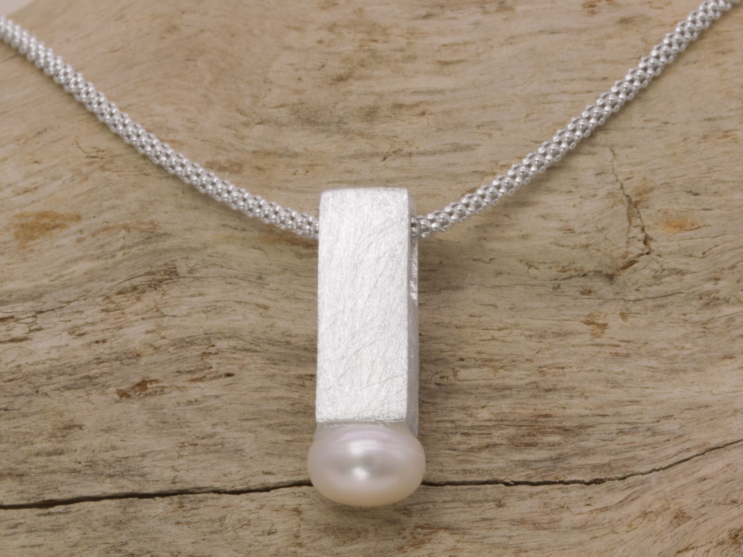 F230406 Kettenanhänger mit Perle