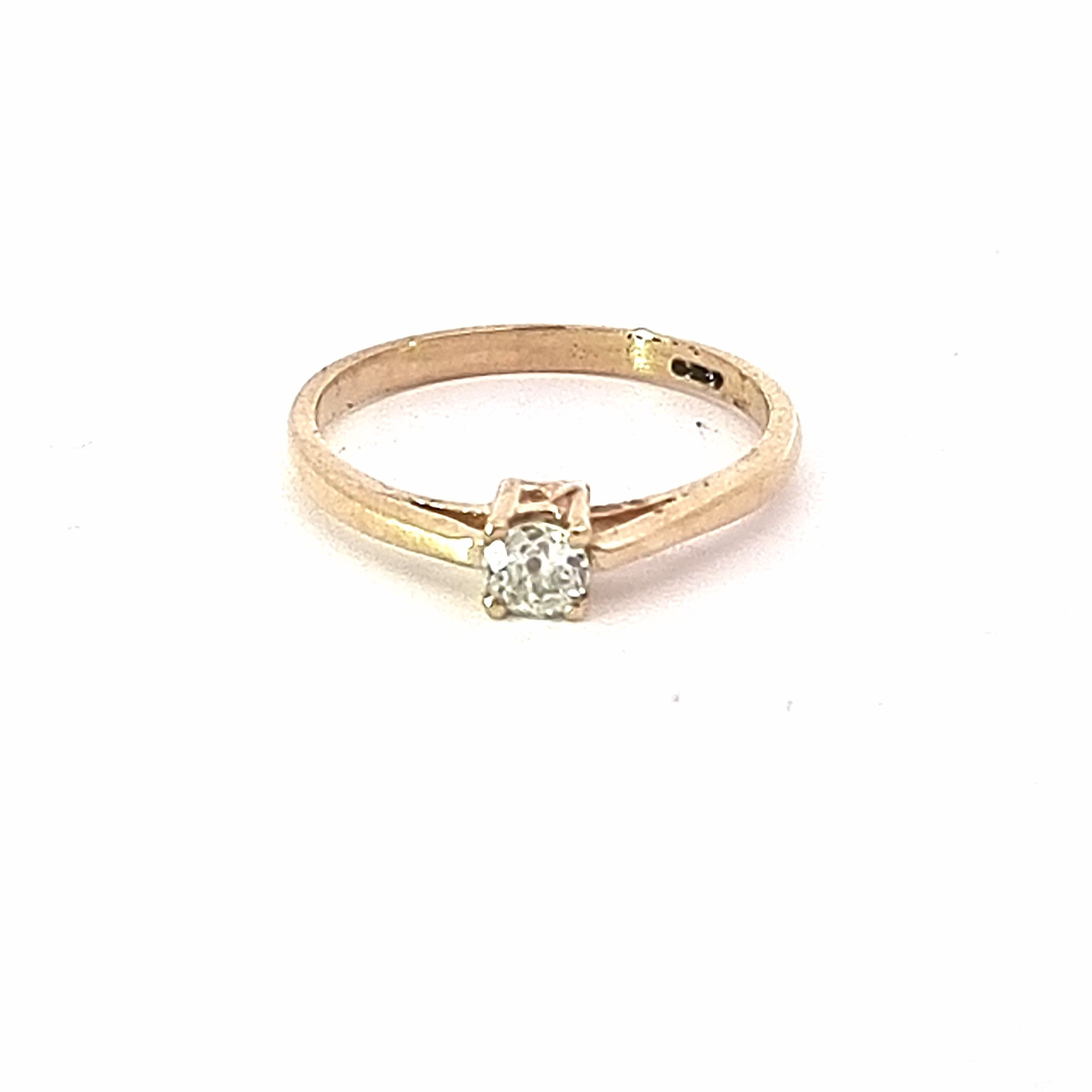 9ct Yellow Gold Diamond Ring