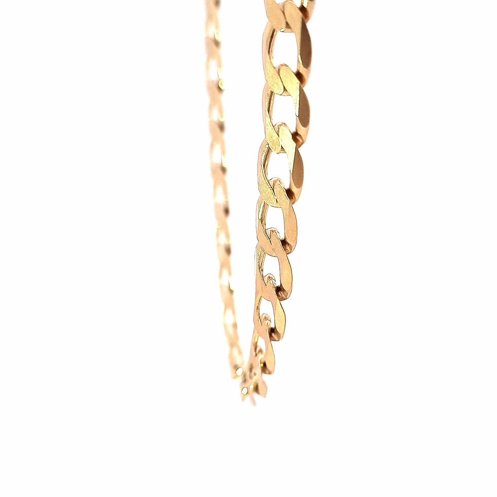 Thumbnail: 9ct Yellow Gold Heavy Flat Curb Chain