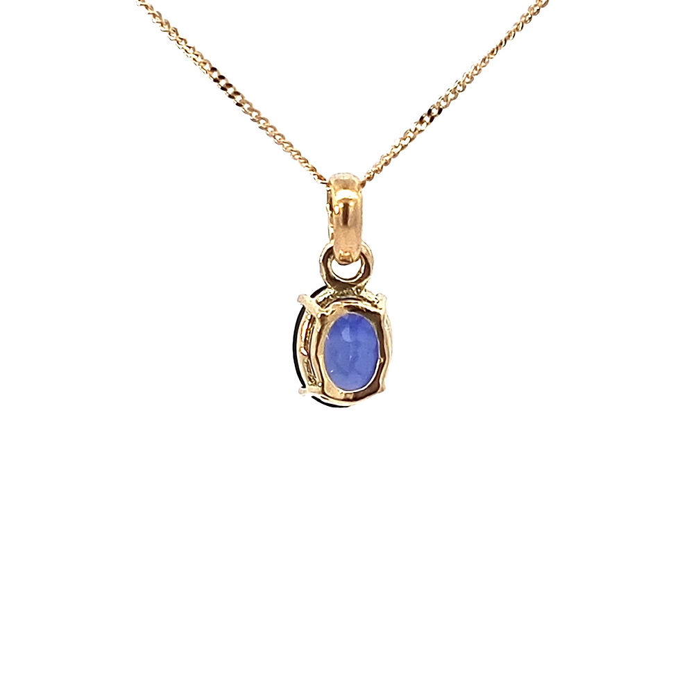 Thumbnail: 18ct Yellow Gold Sapphire Pendant