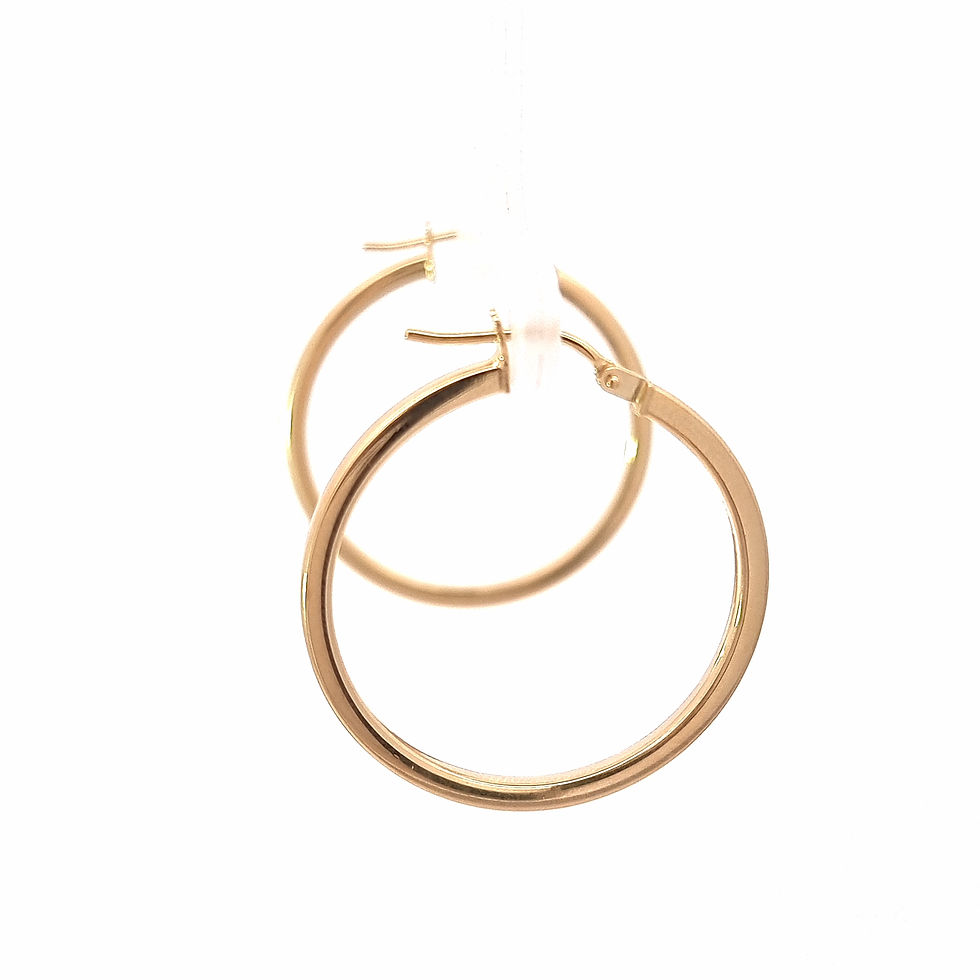 Thumbnail: 9ct Yellow Gold Hoop Earrings