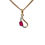 Thumbnail: 9ct Yellow Gold Ruby & Diamond Pendant