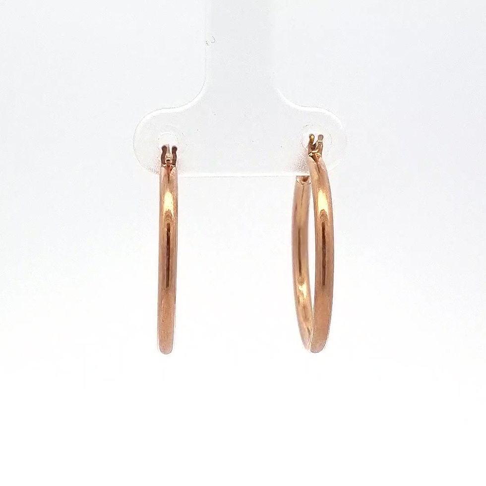 Thumbnail: 9ct Plain Hoops