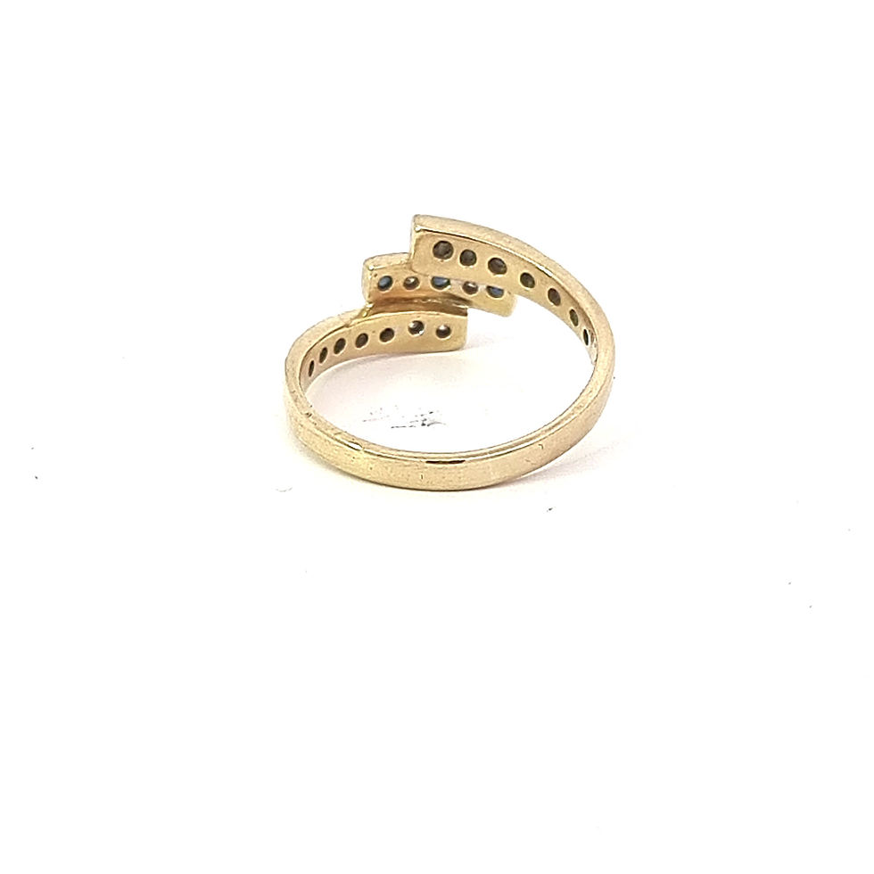 Thumbnail: 18ct Yellow Gold Sapphire & Diamond Ring