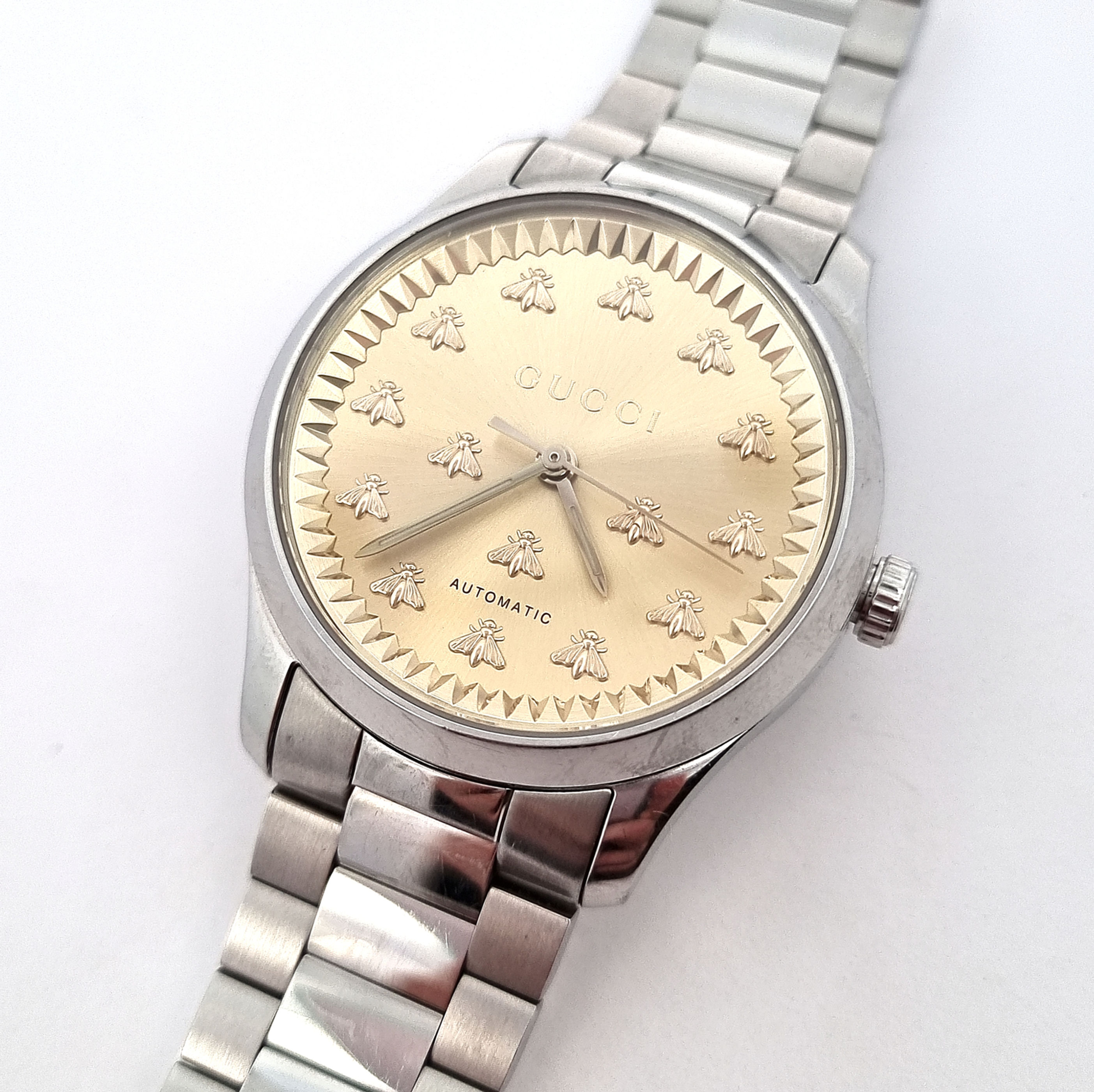 Gents Gucci 'G-Timeless' Automatic Bracelet Watch
