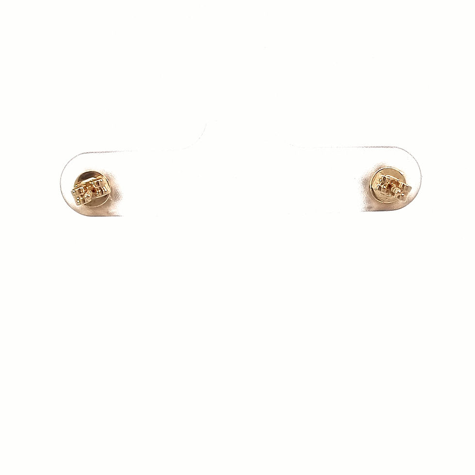 Thumbnail: 14ct Yellow Gold Sapphire & Diamond Studs