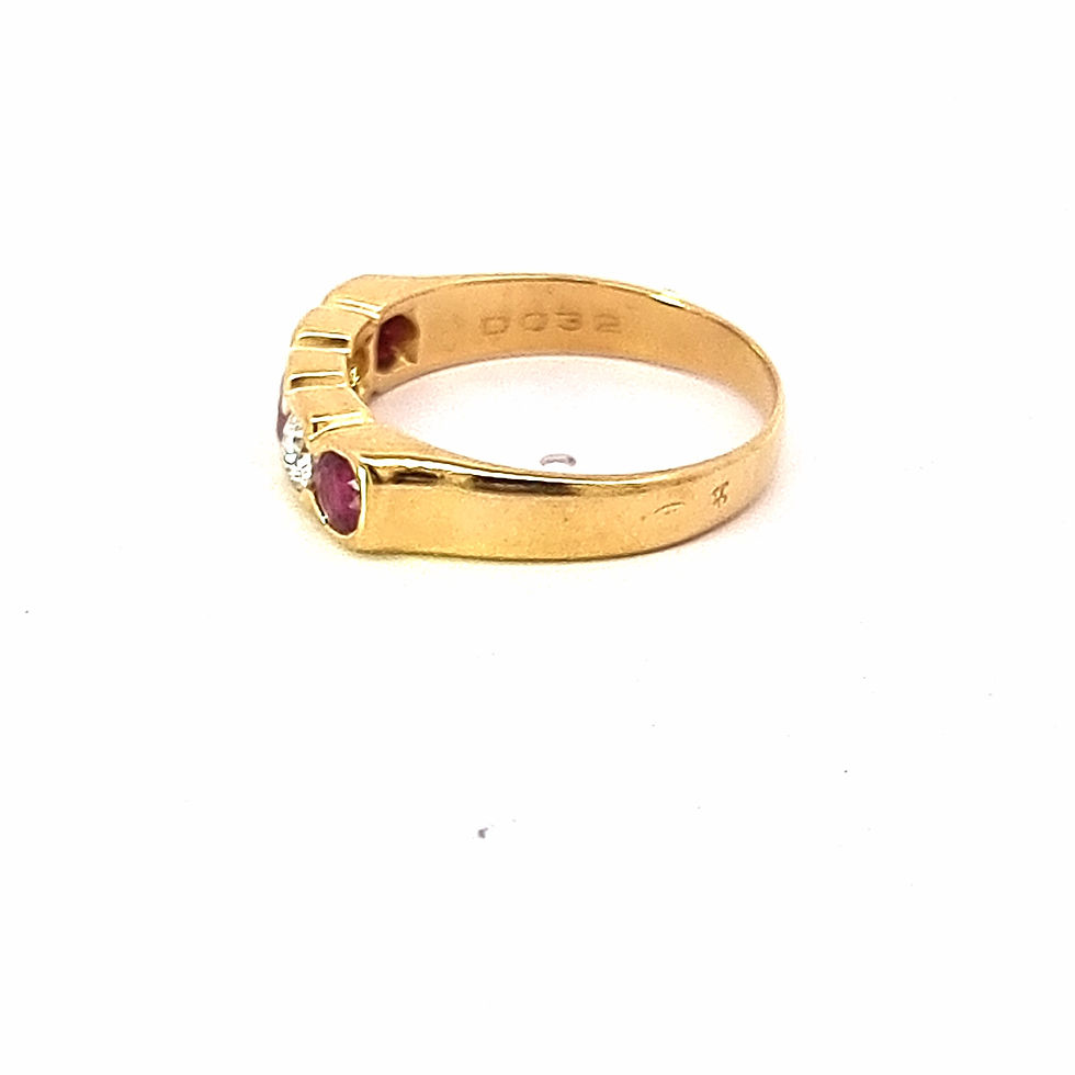 Thumbnail: 18ct Yellow Gold Ruby & Diamond Ring