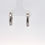 Thumbnail: 18ct White Gold Lab Created Diamond Hooped Earrings
