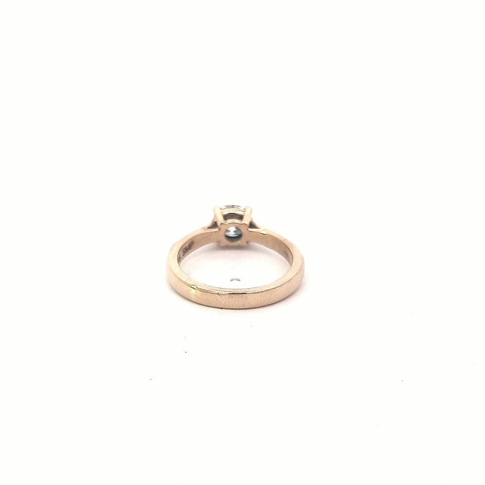 Thumbnail: 9ct Yellow Gold Solitaire Diamond Ring (Natural)