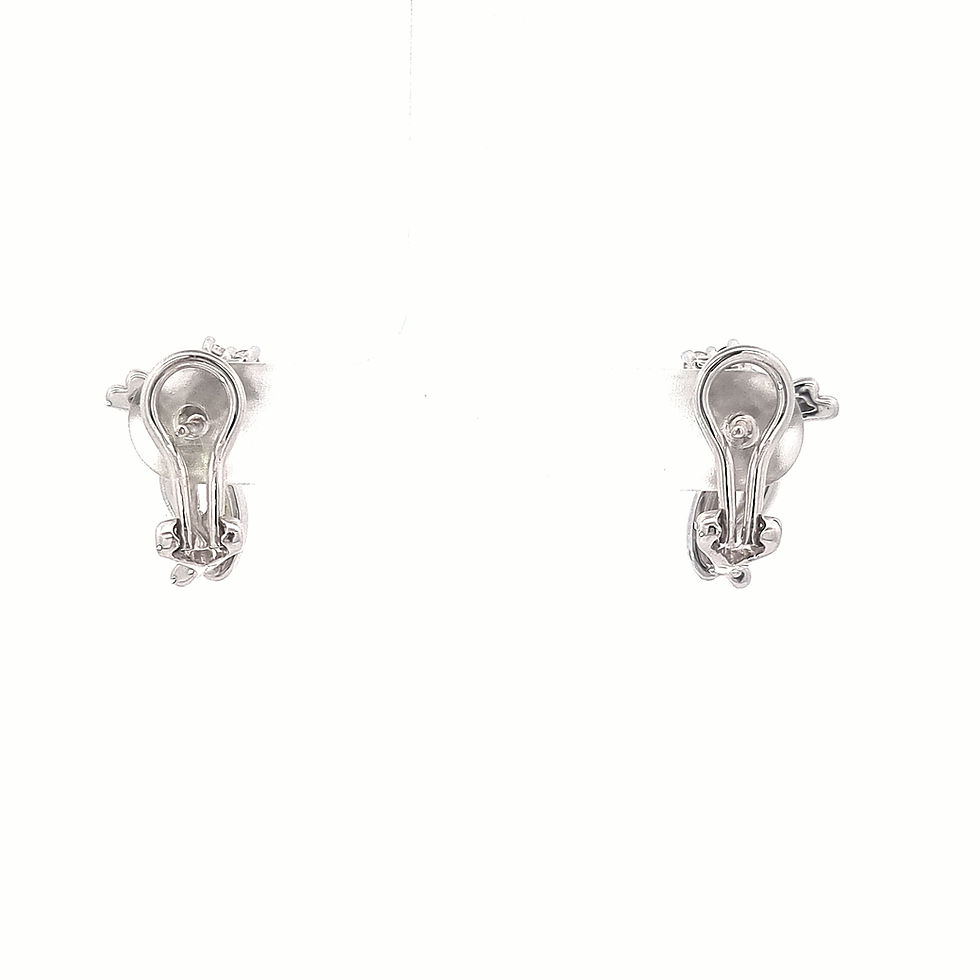 Thumbnail: 18ct White Gold Diamond Lever-back Earrings