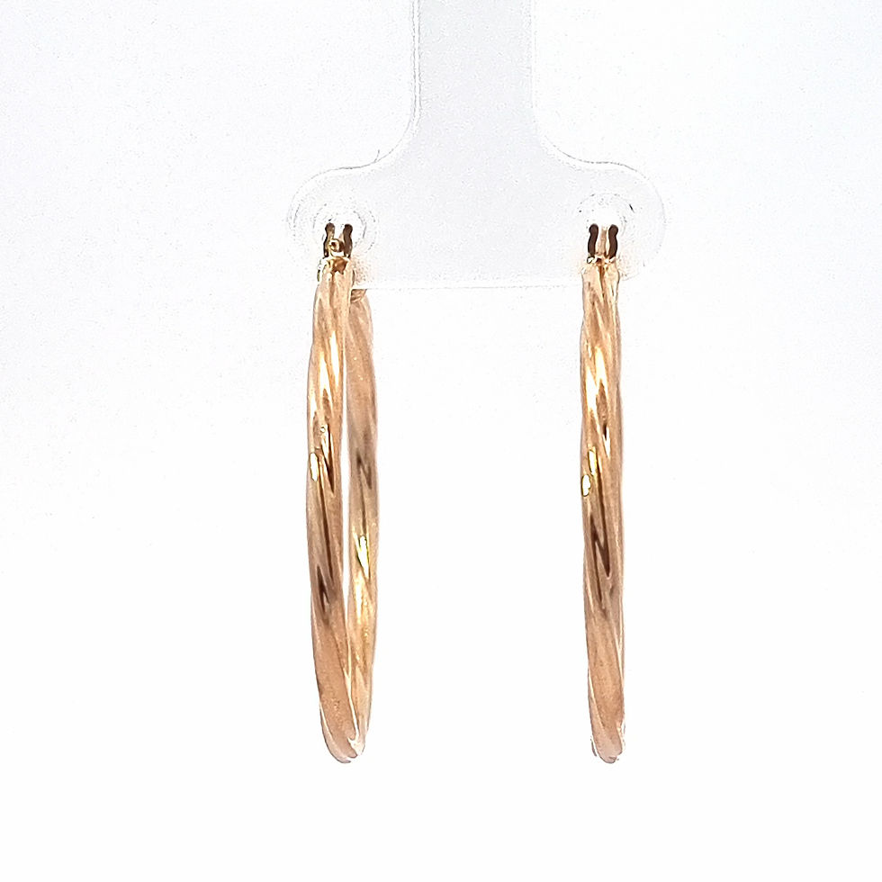 Thumbnail: 9ct Yellow Gold Hoops